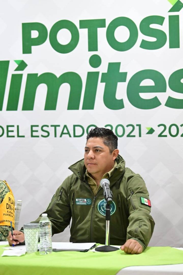 RICARDO GALLARDO REPORTA A LA PRESIDENTA DE MEXICO OPERATIVOS DE APOYO POR AFECTACIONES EN LA HUASTECA