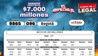 Resultados de la lotería de la Cruz Roja y del Huila para los sorteos del 7 de octubre
