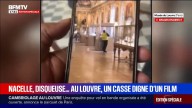Robo en el Louvre. Uno de los ladrones fue filmado por un desconocido con un celular