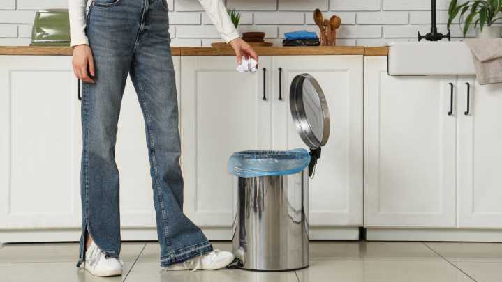 How To Build A Trash Can Cabinet Using Empty Space You Already Have