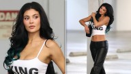Kylie Jenner Stuns In Leather Pants, Crop Top