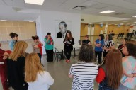 Mujeres Trabajadoras La Pampa presentó el proyecto "Mariposa Azul" en el Hospital Favaloro y en el Sanatorio Santa Rosa
