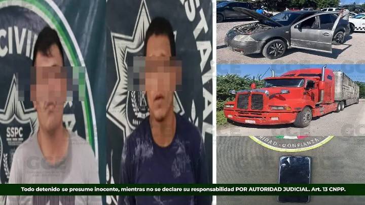 Caen dos hombres que cobraban “cuota” a transportistas en la Huasteca