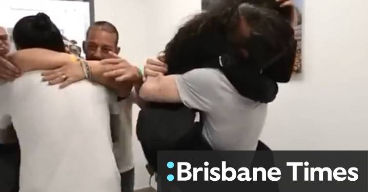 Israeli hostages David and Ariel Cunio are reunited with loved ones