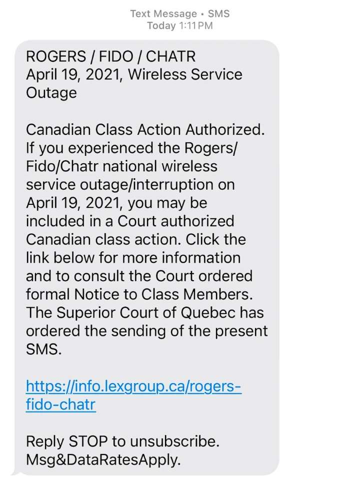 Rogers, Fido and Chatr outage class action suit: What to know