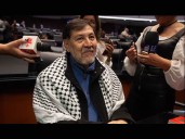 Fernández Noroña solicita licencia de diez días en el Senado para viajar a Palestina