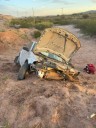 Autovuelco en Ruta 6: dos personas resultaron con lesiones leves