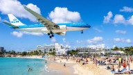 The Caribbean beach where jetliners roar in over your head