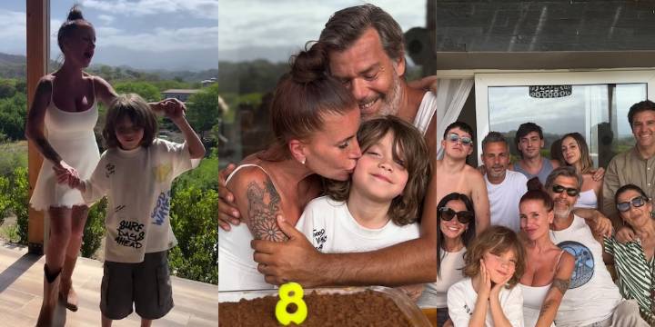 Felipe, el hijo de Flor Peña, celebró sus 8 años: el festejo familiar en Salta entre bailes con la actriz y chocotorta