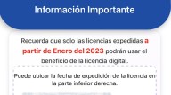 Licencias anteriores a enero 2023 no serán digitales