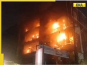Massive fire erupts in multi-storey building in UP's Ghaziabad, 20 families...