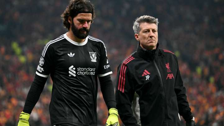 Alisson set to miss potentially season-defining Liverpool clashes as length of injury lay
