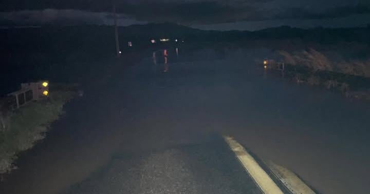 Roads closed due to flooding and storm damage