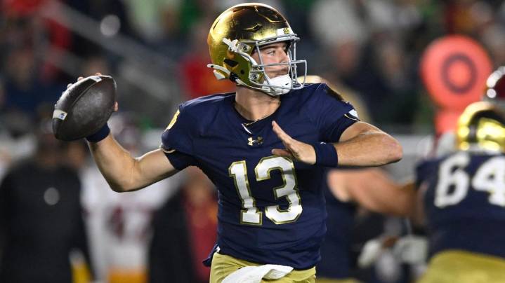 C.J. Carr's quick progression has put No. 12 Notre Dame back in the playoff conversation
