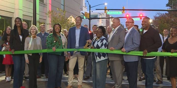 Greenville leaders celebrate completion of BUILD infrastructure project