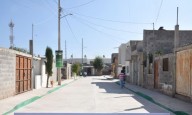 Navarro Muñiz entrega pavimentación de calle en la colonia Cruz de Rivera
