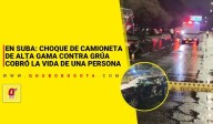 En Suba: choque de camioneta de alta gama contra grúa cobró la vida de una persona