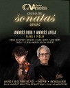 Andrés Ávila y Andrés Roig ofrecen recital de violín y piano en el CVA Las Mercedes