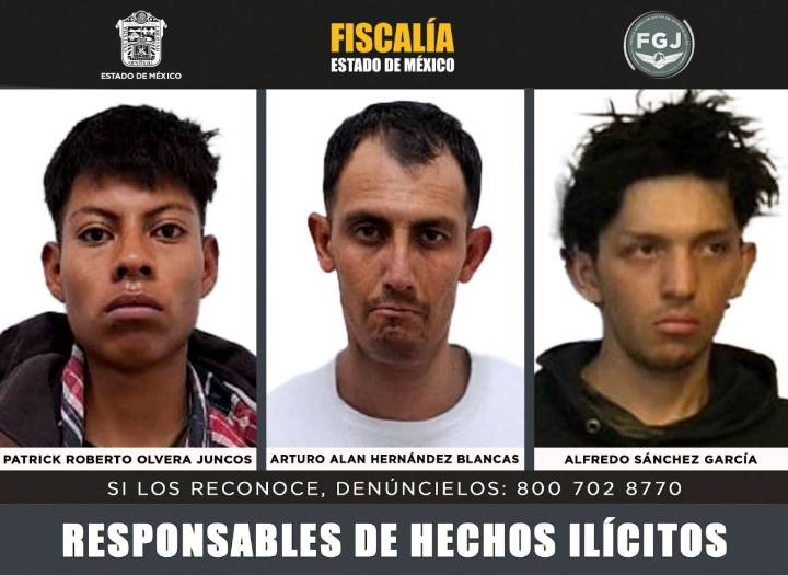 Caen tres por robo violento de autos en Edoméx; uno pasará 30 años en prisión