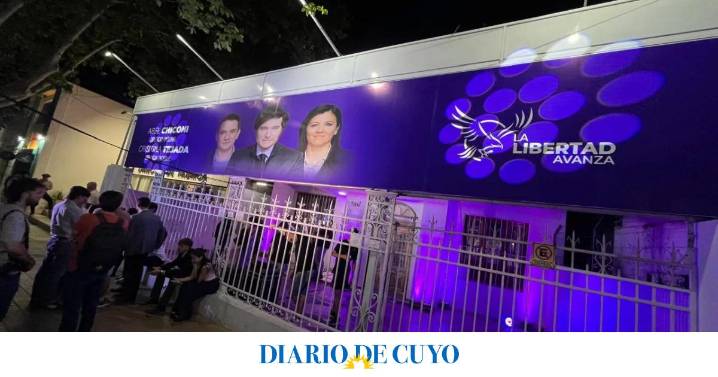 Cautela en la sede de La Libertad Avanza en San Juan: esperan la palabra de Milei