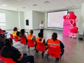 Lleva IMM pláticas de prevención sobre el cáncer de mama a empresas de Saltillo