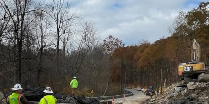 Blasting mishap closes Route 140 in Ellington