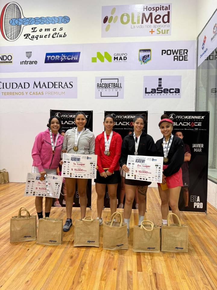 Éxito total en la primera edición del Raquetbol Academy Open SLP