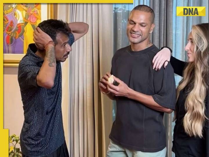 Watch: Shikhar Dhawan, Yuzvendra Chahal recreate hilarious Bollywood scene