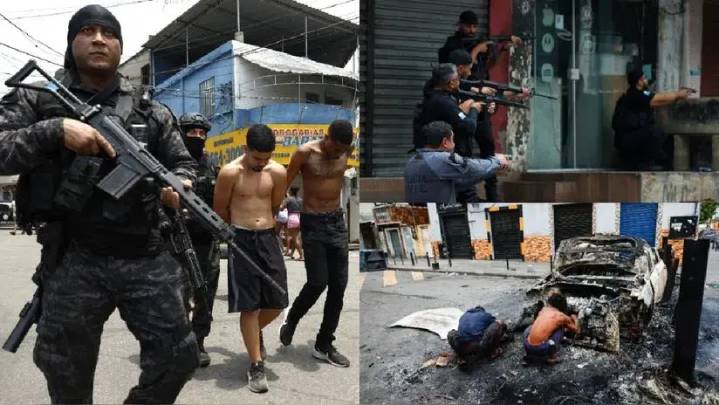 Jornada letal: las imágenes del megaoperativo contra el 'Comando Vermelho' que deja más de 60 muertos en Río de Janeiro