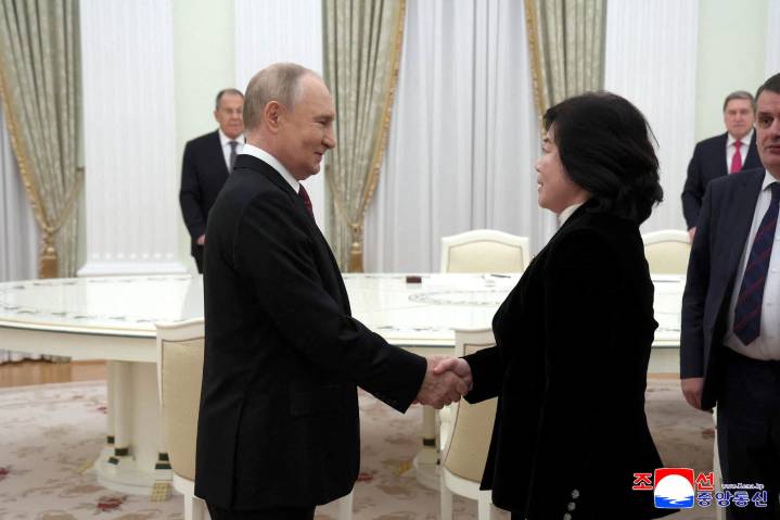 Putin and North Korea's foreign minister discuss strengthening ties, KCNA says