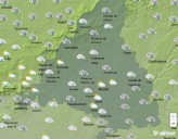 El sábado amanece gris en Madrid con lluvias débiles y temperaturas suaves de hasta 23ºC en el sur de la región