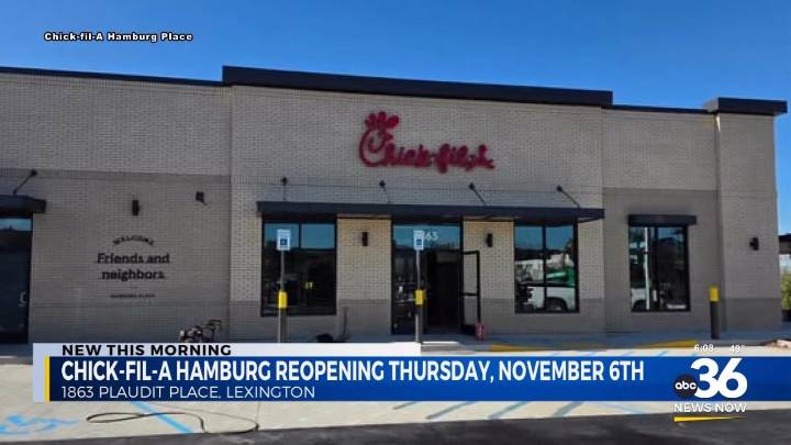 Chick-Fil-A in Hamburg set to reopen
