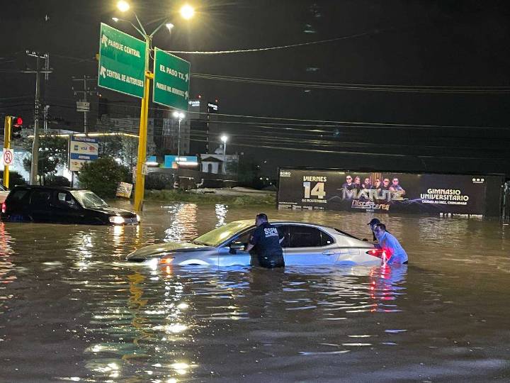 Alertan por inundaciones en Ciudad Juárez luego de tormenta