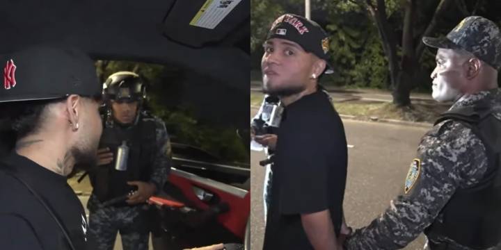 Neutro es detenido por conducir a velocidad y enmarrocado tras discutir con la policía en República Dominicana