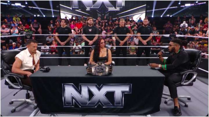 Ricky Saints Puts Trick Williams Through Table During WWE NXT Halloween Havoc Contract Signing