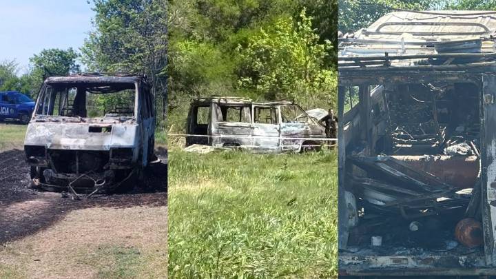 Sigue el misterio: qué se sabe de la camioneta que apareció incendiada con restos humanos