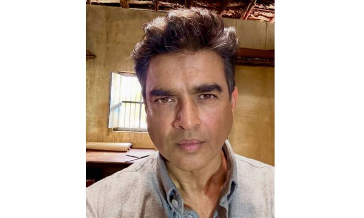 R. Madhavan shares clean shaven look from sets of G. D. Naidu biopic