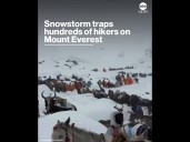 Snowstorm traps hundreds of hikers on Mt. Everest