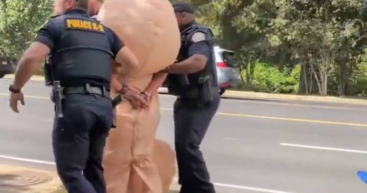 Police arrest 'penis woman' who goes floppy when authorities try and catch her