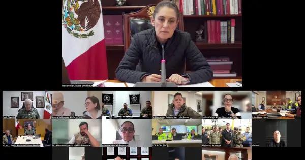 Sheinbaum coordina plan de acción con estados ante lluvias