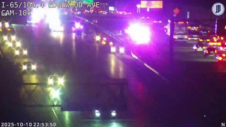 At least 1 dead after crash on I-65 on Indianapolis' south side