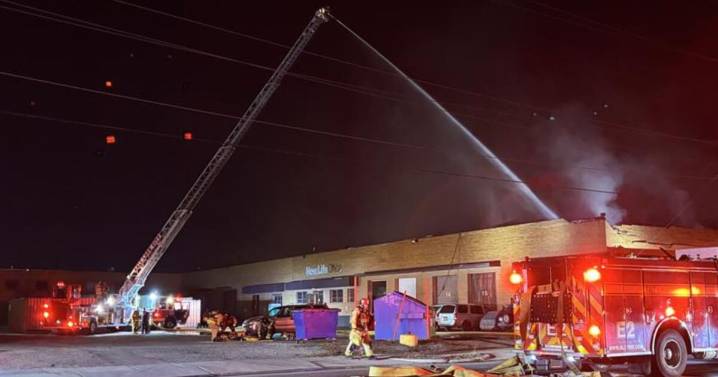 Fire breaks out at industrial building near downtown Salt Lake City