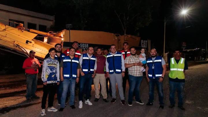 Supervisa Marco Bonilla labores de recarpeteo en la colonia San Felipe