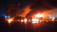 Rajasthan Accident: Massive Fire Erupts After Chemical Tanker Rams LPG Truck On Jaipur