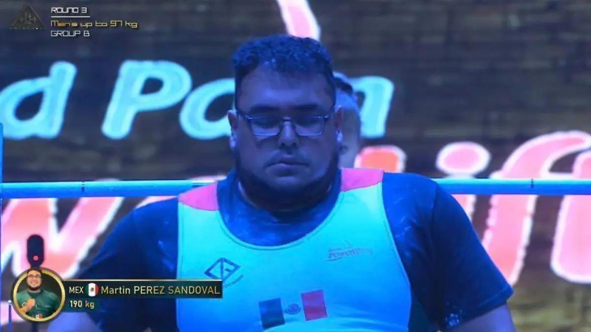 Rompe récord el orizabeño Martín Pérez Sandoval en el Mundial de Parapowerlifting