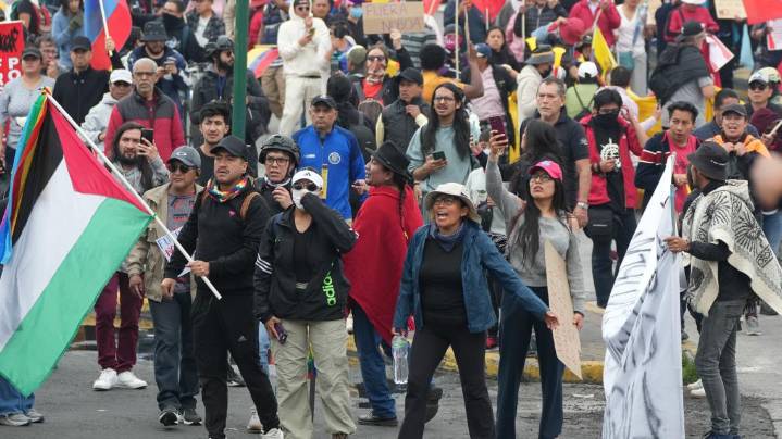 Protesters clash with police in Ecuador amid nationwide strike over fuel prices