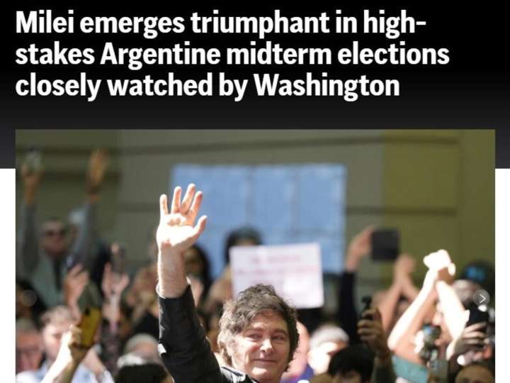 Repercusión mundial por la victoria de La Libertad Avanza: "Milei emerge triunfante"