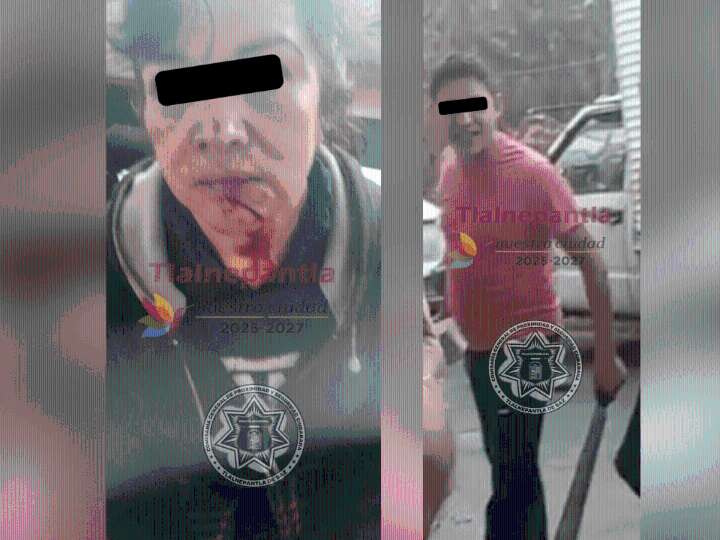 MANIFESTACIÓN EXIGIENDO JUSTICIA POR EX REGIDOR QUE AGREDIÓ CON MACHETE A UNA MUJER