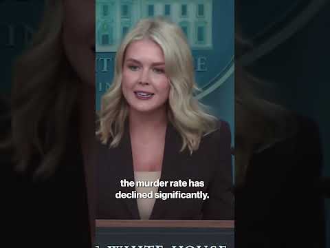Frustrated Karoline Leavitt Rips into Media for 'Trump Military Takeover' Stories #shorts