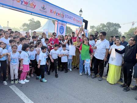 NDMC VC Kuljeet Chahal flags off kids’ marathon on Kartavya Path
